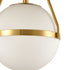 Mid Century Modern Globe Semi Flush Mount Ceiling Light Fixture